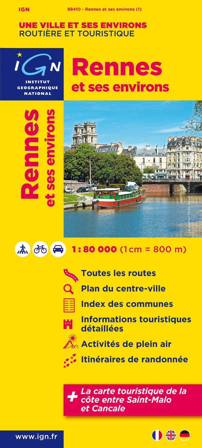 88410 Rennes Et Ses Environs  1/80.000