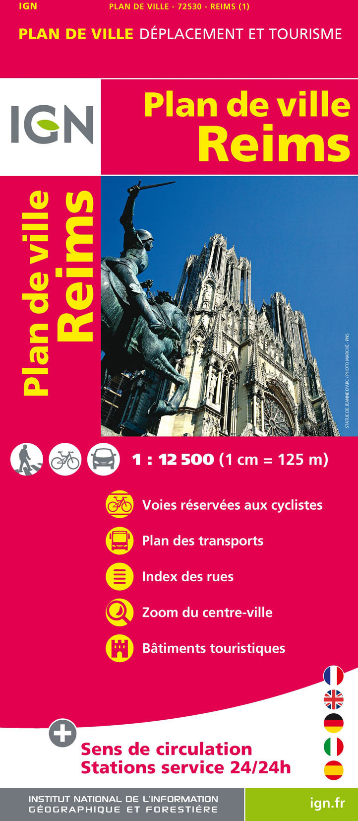 72530 Plan De Reims  1/12.500