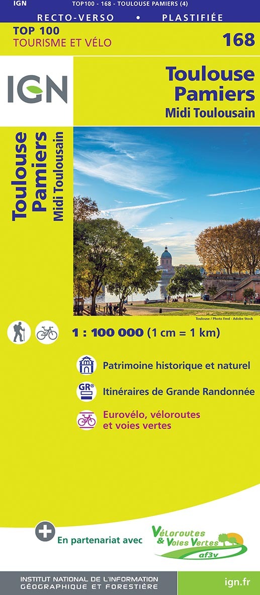 Top100168 Toulouse / Pamiers  1/100.000
