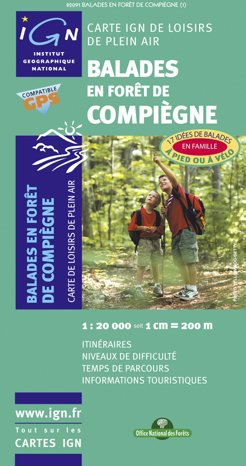 82091 Balades En Foret De Compiegne  1/20.000