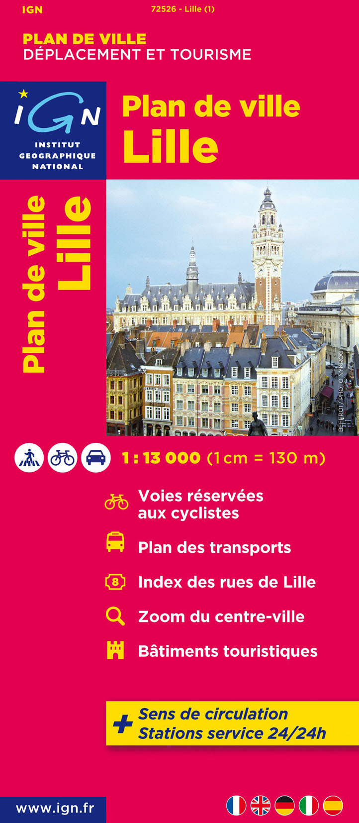 72526 Plan De Lille   1/13.000