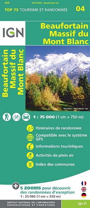 Top75004 Beaufortain/Massif Du Mont Blanc  1/75.000