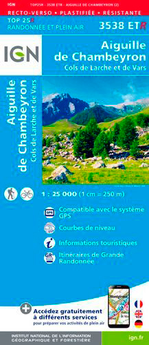 3538Etr Aiguille De Chambeyron/Cols De Larche Et D