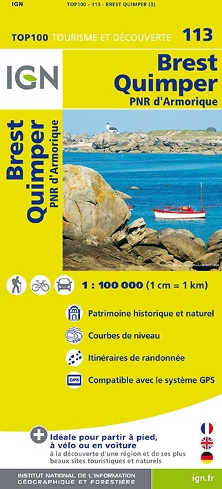Aed Top100113 Brest/Quimper  1/100.000