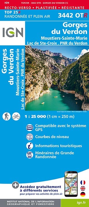 3442Otr Gorges Du Verdon/Moustiers/Lac De Ste-Croix/Pnr Verdon (Resistante)