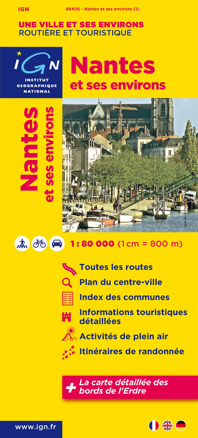 Aed 88406 Nantes Et Ses Environs  1/80.000