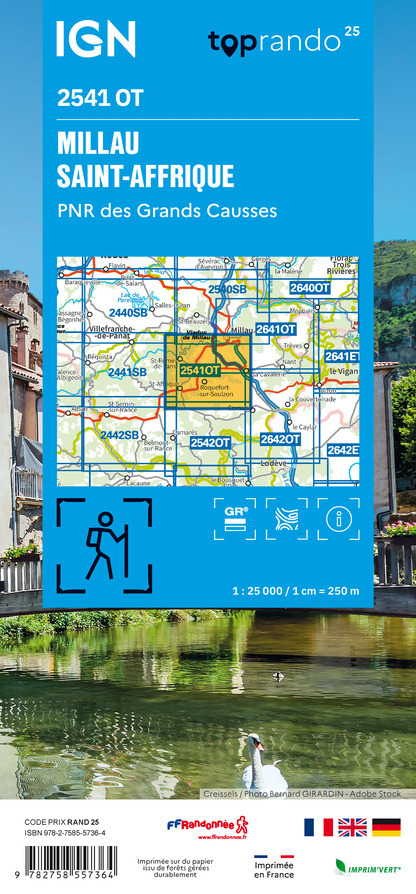 2541OT - MILLAU - SAINT-AFFRIQUE - PNR DES GRANDES CAUSSES