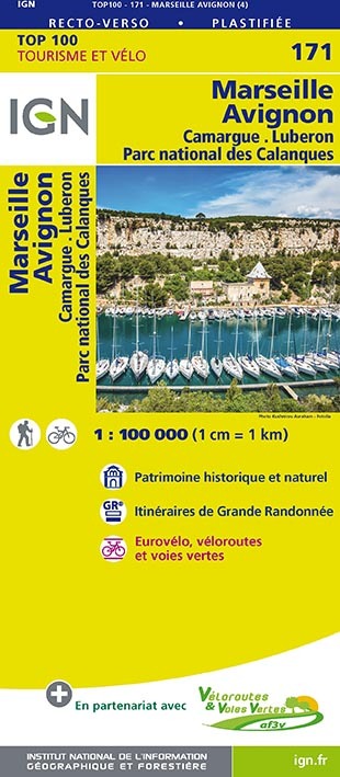 Top100171 Marseille/Avignon  1/100.000