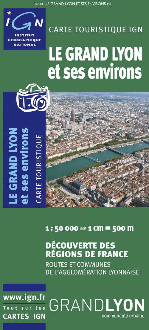 Le Grand Lyon Et Ses Environs  1/50.000