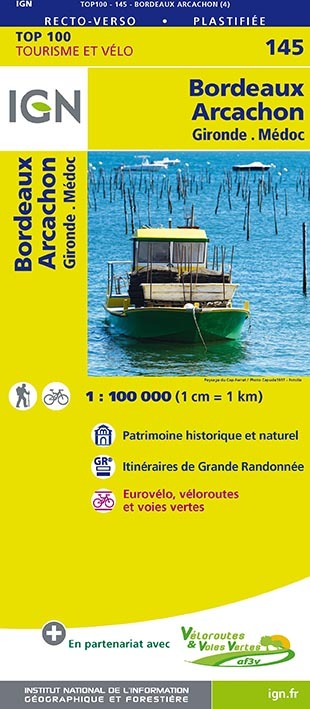 Top100145 Bordeaux/Arcachon  1/100.000