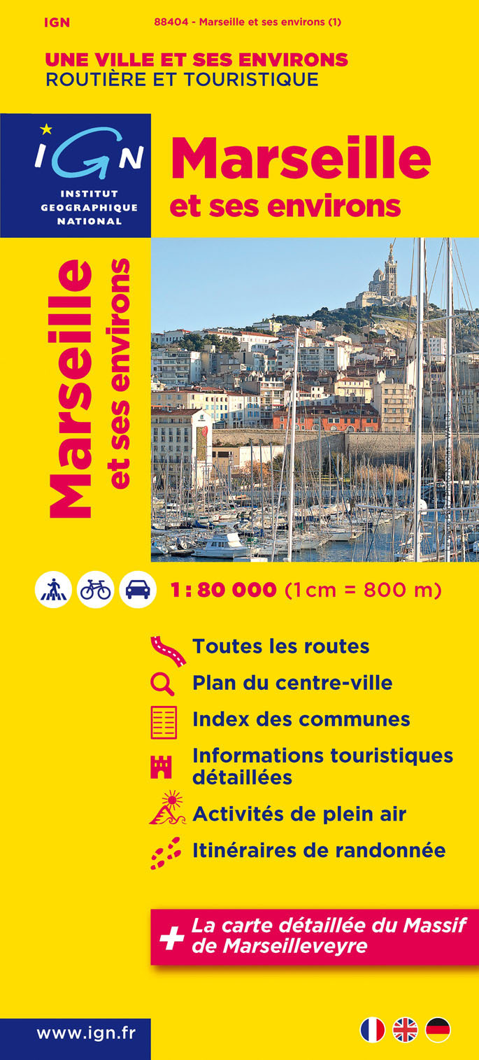 88404 Marseillle Et Ses Environs  1/80.000