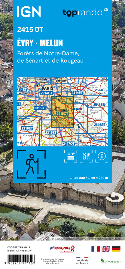 2415OT - ÉVRY - MELUN - FORÊT DE SÉNART - FORÊT DE NOTRE-DAME