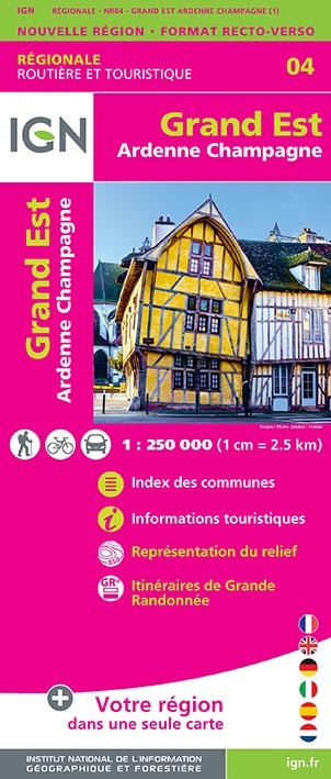 Nr04 Grand Est (Ardennes-Champagne)  1/250 000