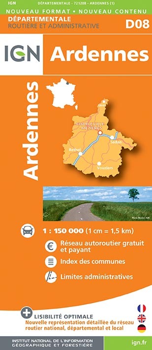 Aed D08 Ardennes   1/150.000