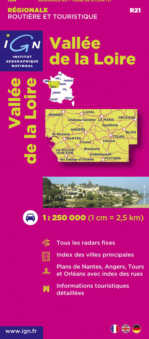 Aed R21 Vallee De La Loire  1/250.000