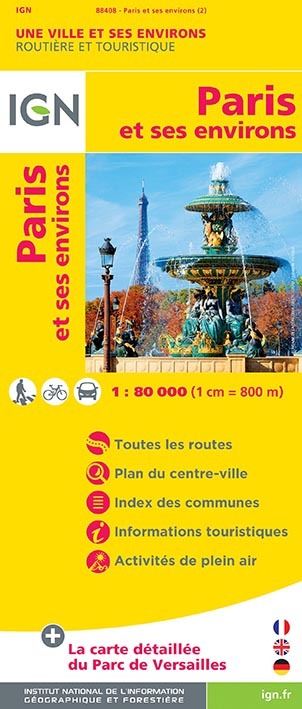 88408 Paris Et Ses Environs  1/80.000