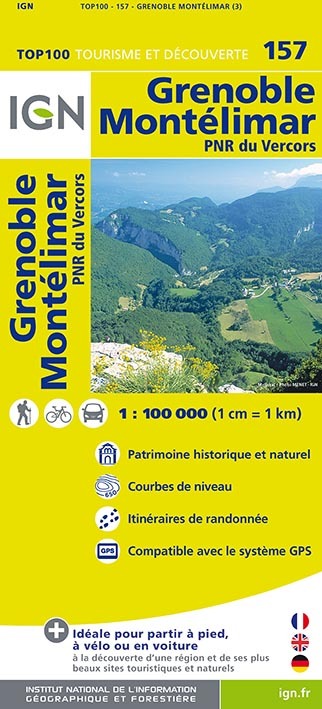 Aed Top100157 Grenoble/Montelimar  1/100.000