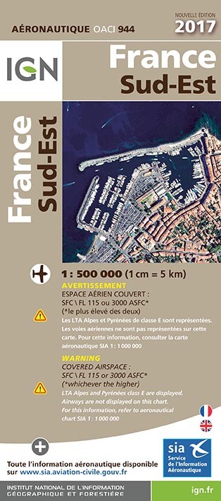 Aed Oaci944 France Sud-Est 2017 1/500.000