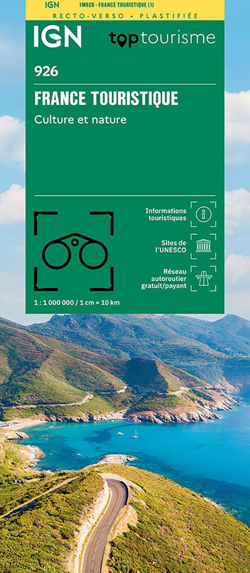 1M926 France Touristique plastifiée