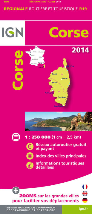 Aed Corse 2014  1/250.000
