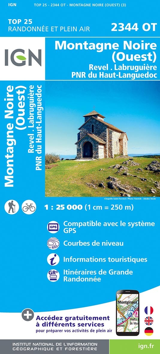 2344Ot Montagne Noire (Ouest).Revel Labruguiere.Pn