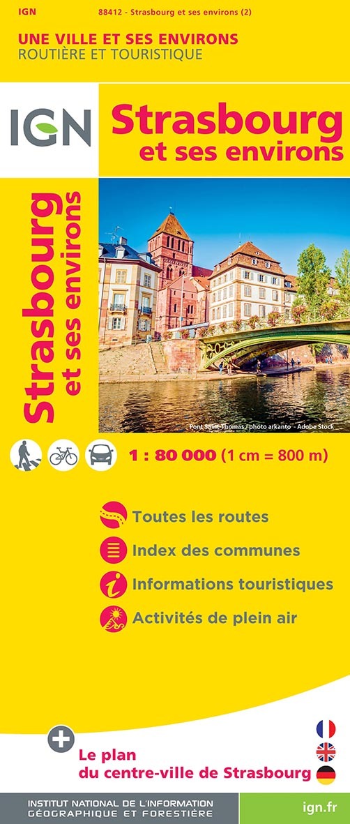 88412 Strasbourg Et Ses Environs  1/80.000