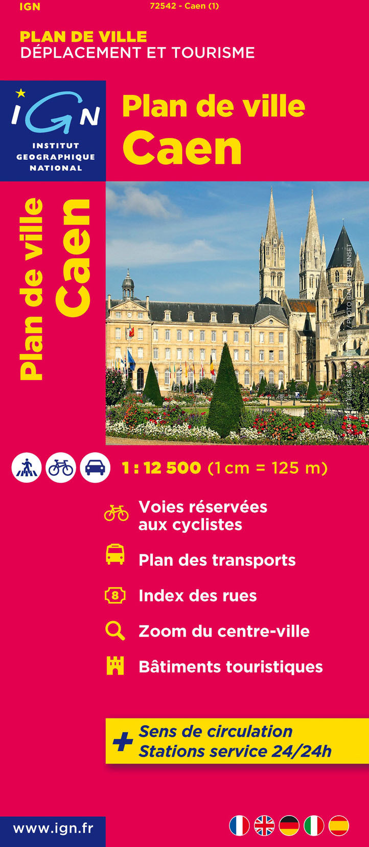 72542 Plan De Caen  1/12.500