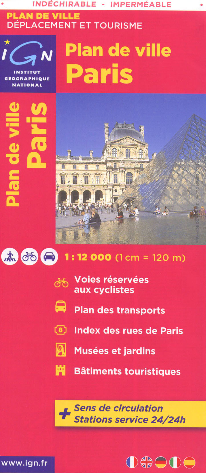72600 Plan De Paris (Indechirable) 1/12.000