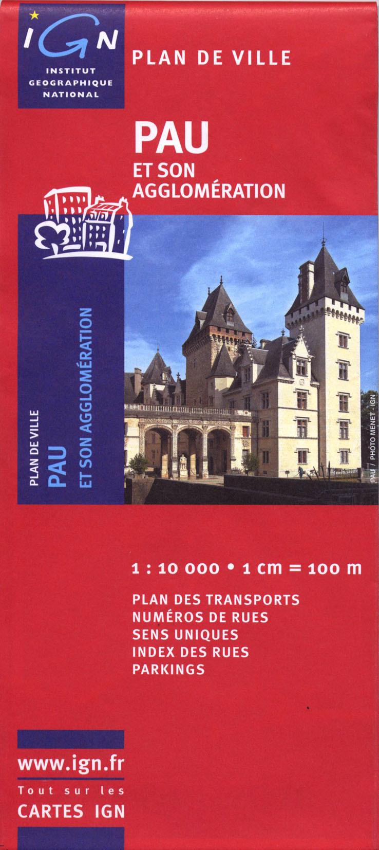 72366 Plan De Pau Et Son Agglomeration  1/10.000