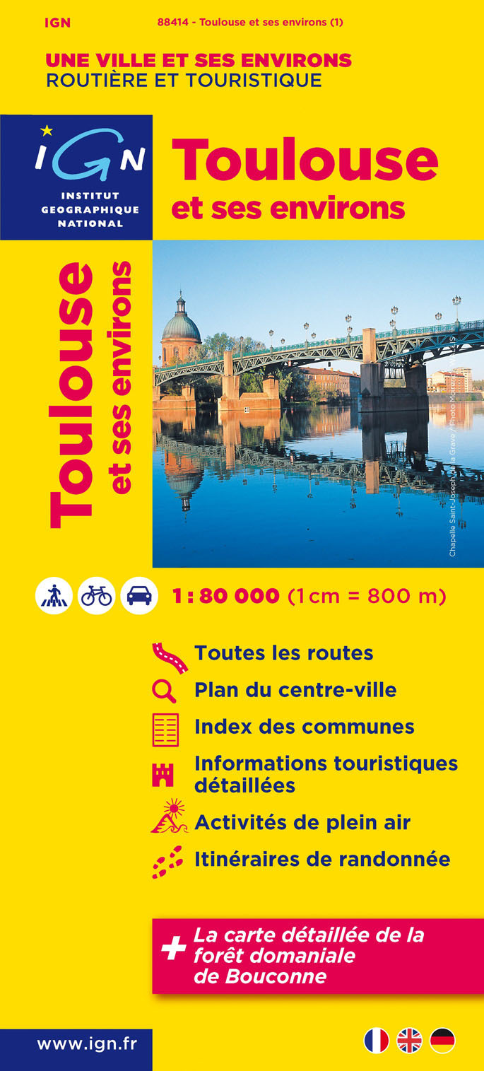 88414 Toulouse Et Ses Environs  1/80.000