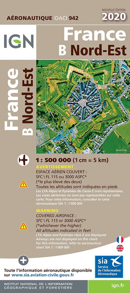 Oaci942 France Nord-Est 2020 1/500.000