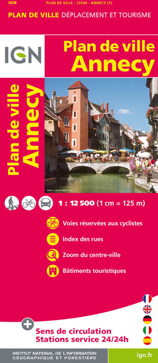 72544 Plan D'Annecy  1/12.500