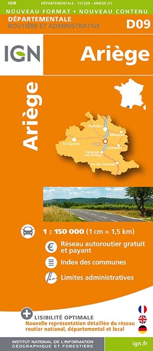 Aed D09 Ariege  1/150.000