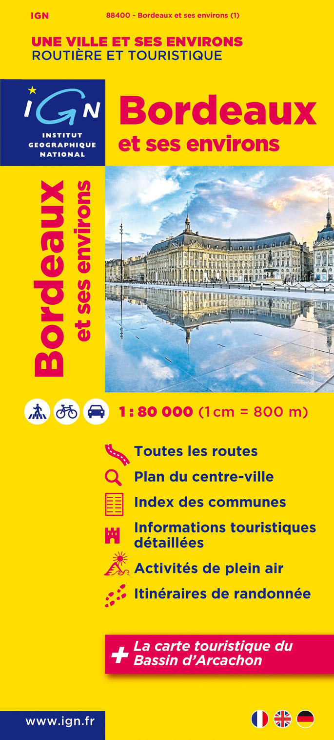 Aed 88400 Bordeaux Et Ses Environs  1/80.000