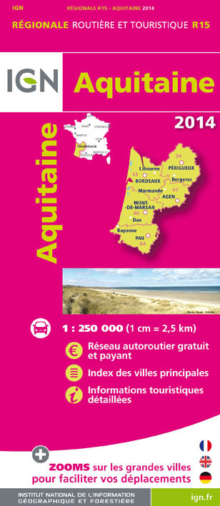 Aed Aquitaine 2014  1/250.000