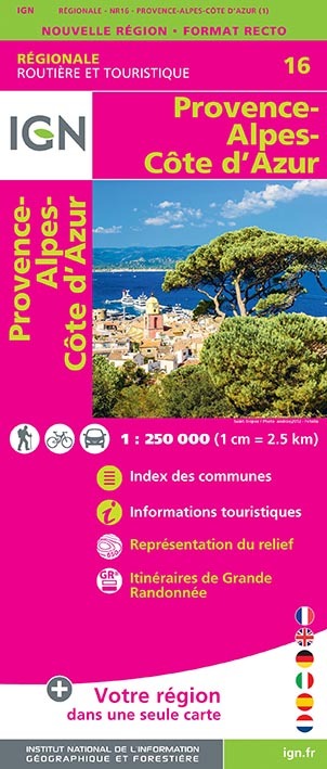 Nr16 Provence-Alpes-Côte D'Azur  1/250 000