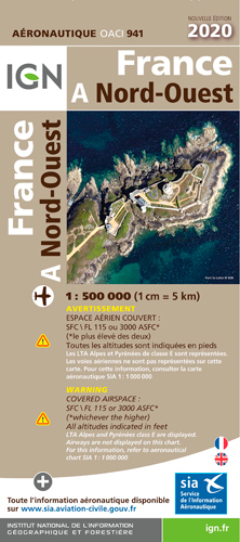 Oaci941 France Nord-Ouest 2020 1/500.000