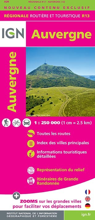 Aed R13 Auvergne  1/250.000