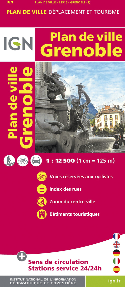 72516 Plan De Grenoble  1/12.500