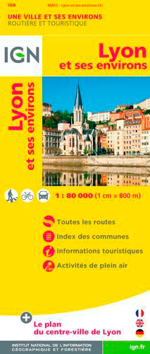 88403 Lyon Et Ses Environs  1/80.000