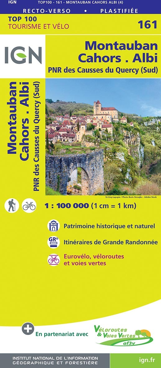 Top100161 Montauban / Cahors / Albi  1/100.000