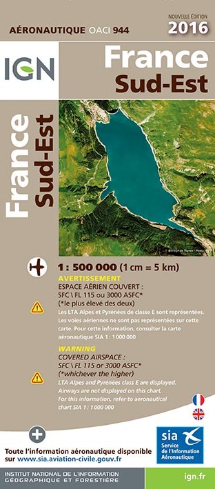 Oaci944 France Sud-Est 2016  1/500.000