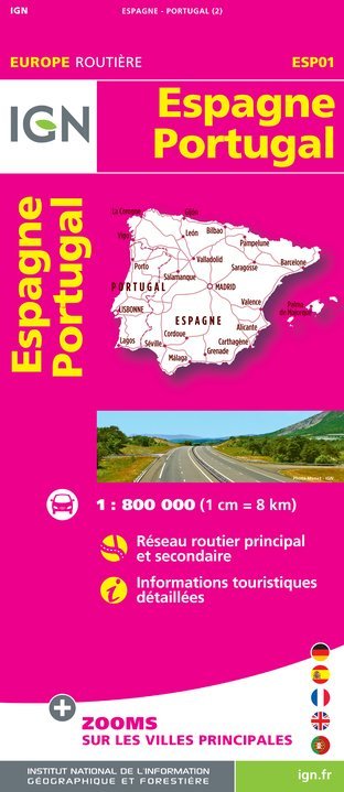 Aed Esp01 Espagne/Portugal  1/800.000