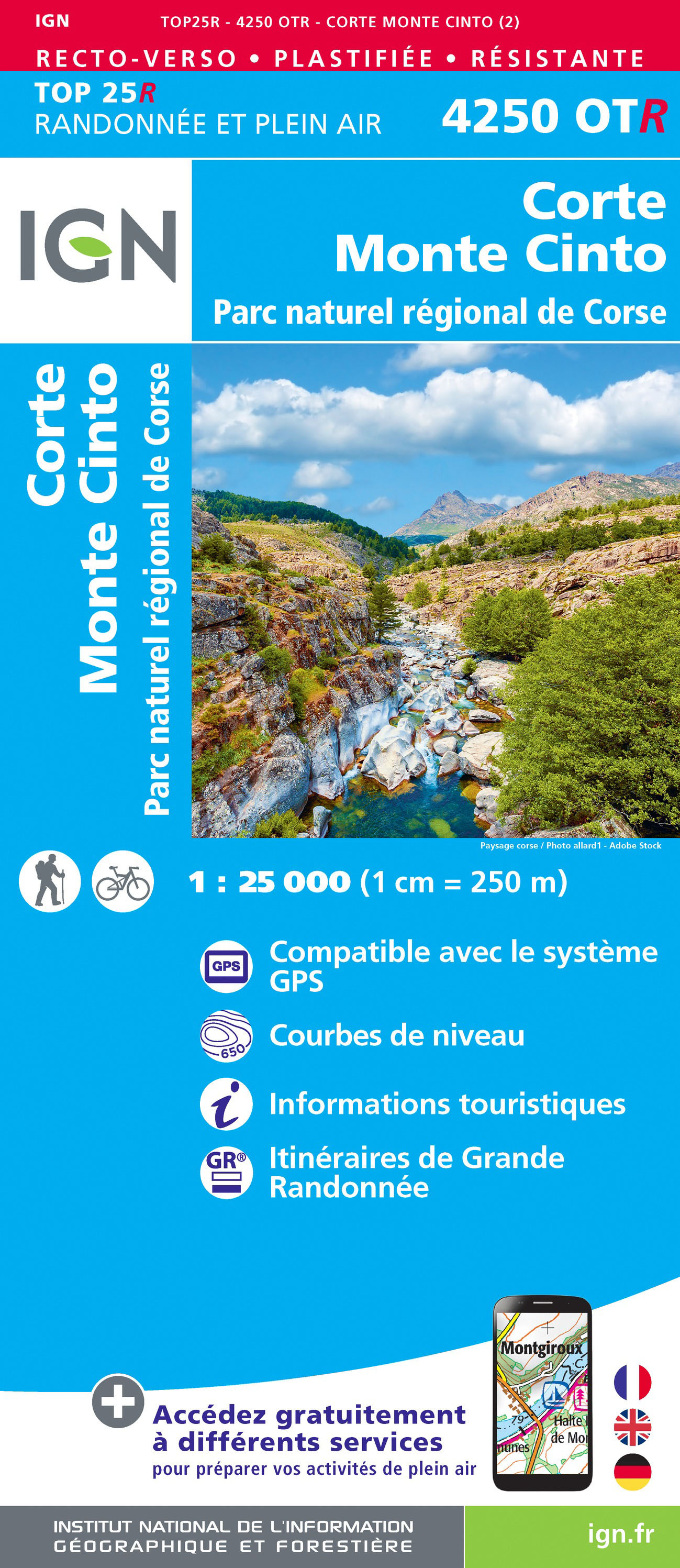 4250Otr Corte.Monte Cinto.Pnr De Corse (Resistante