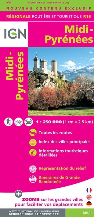 Aed R16 Midi-Pyrenees  1/250.000