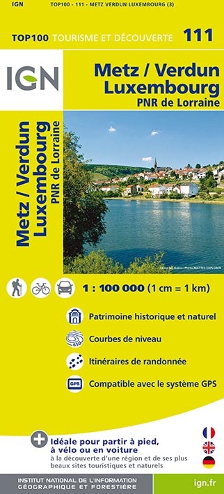 Top100111 Metz/Verdun/Luxembourg  1/100.000