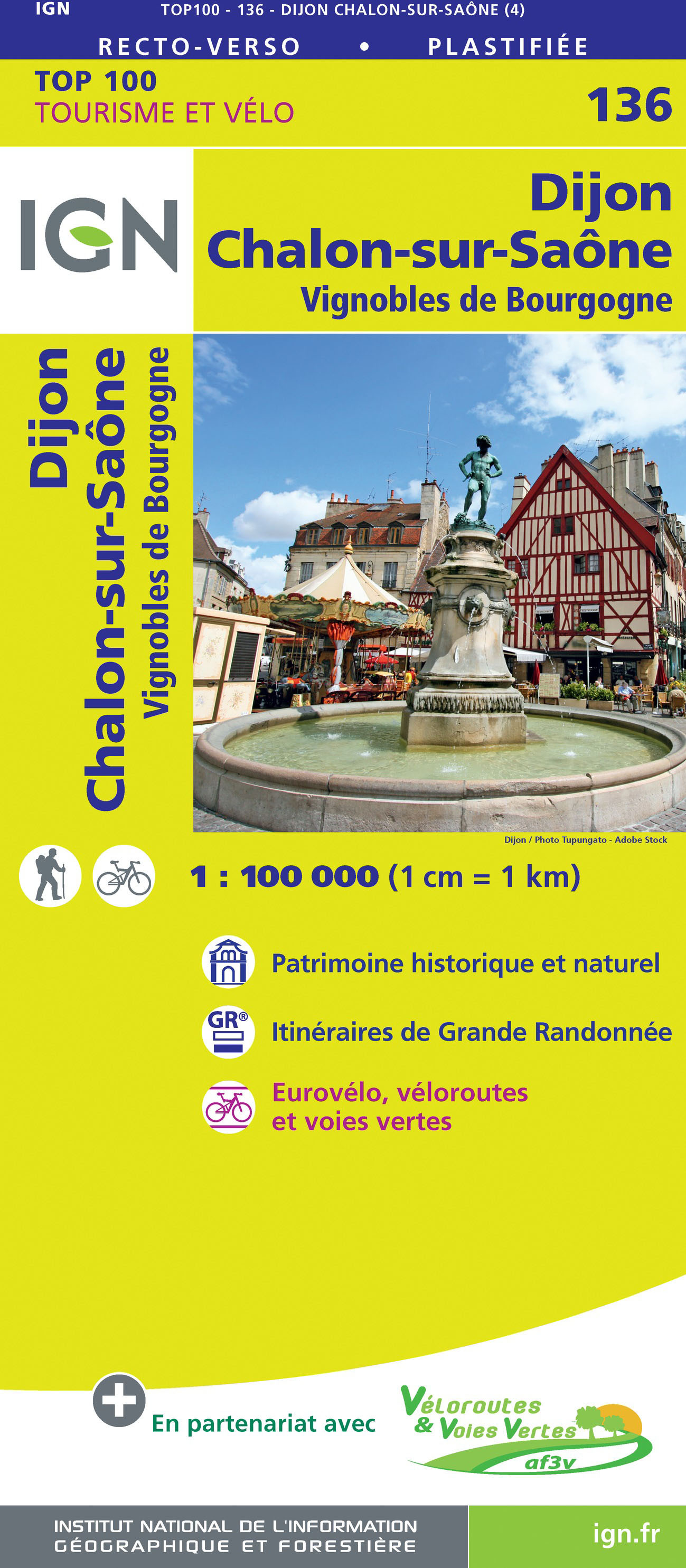 Top100136 Dijon / Chalon-Sur-Saone  1/100.000