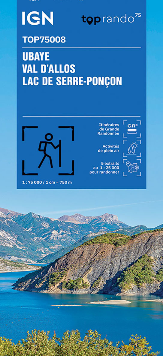 TOP75008 UBAYE.VAL D'ALLOS.LAC DE SERRE-PONCON