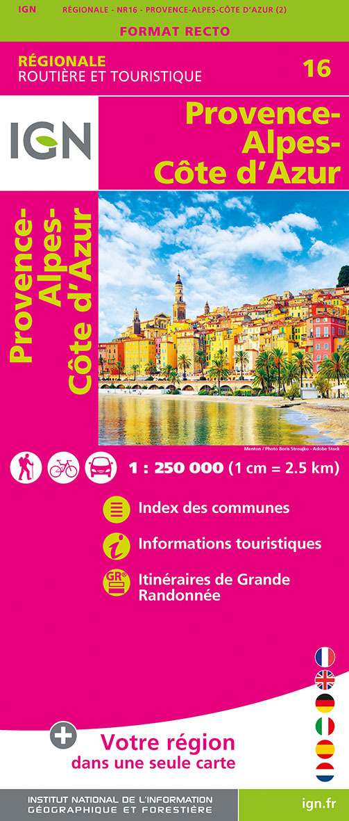 Nr16 Provence-Alpes-Côte D'Azur  1/250 000