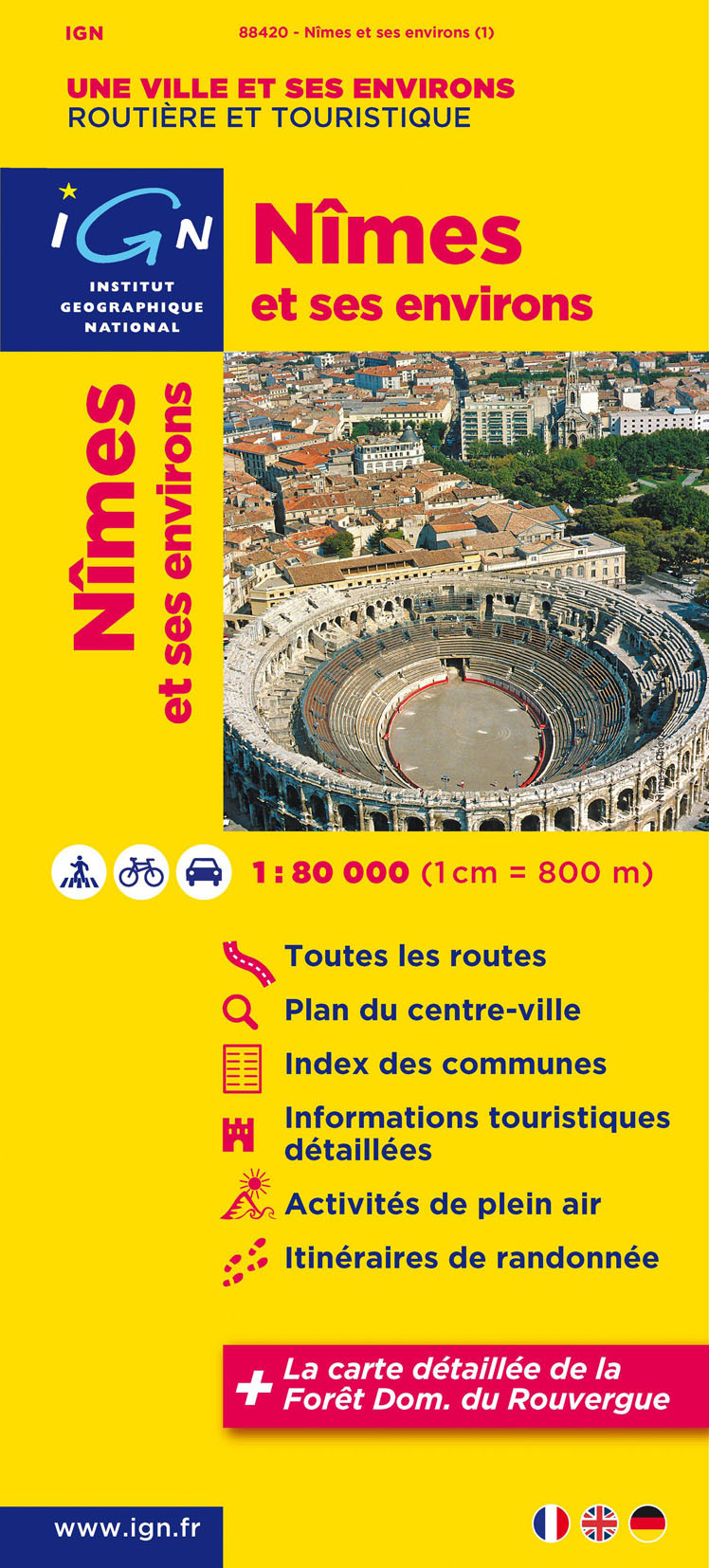 88420 Nimes Et Ses Environs  1/80.000